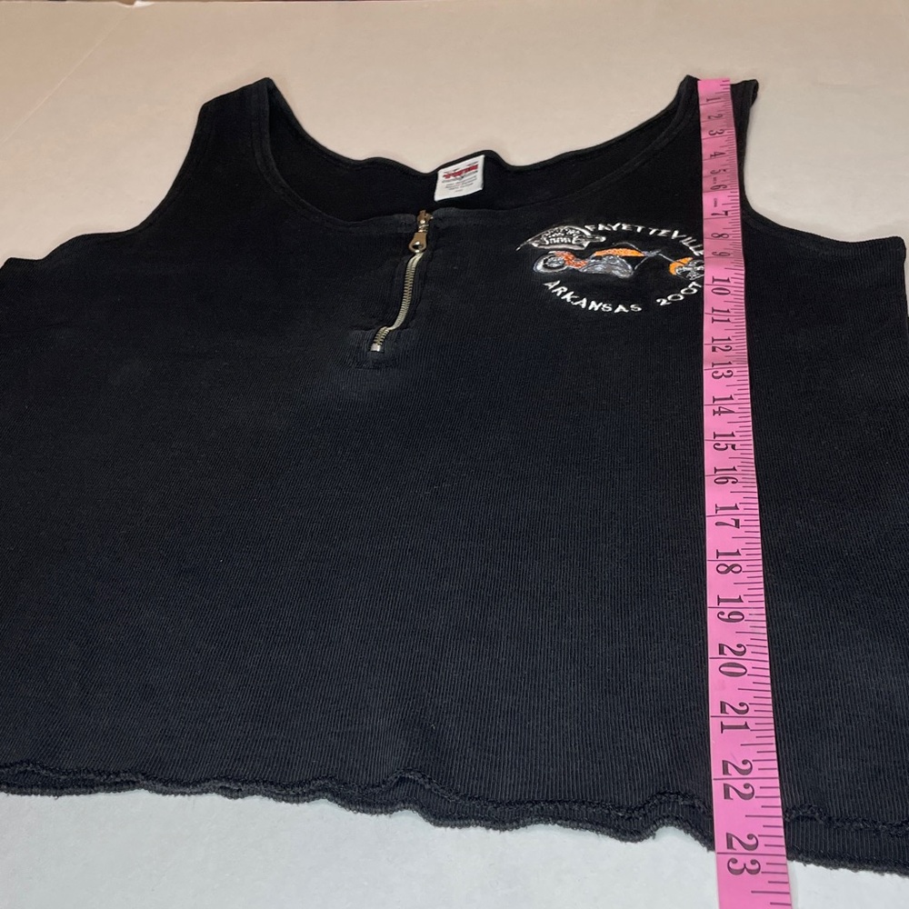 TRIM V XXL Black Sleeveless Top VINTAGE BIKES-BLUES & BARBECUE 2007 - Picture 5 of 15